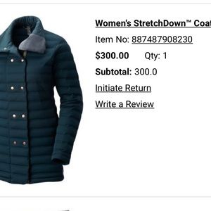 Stretch down coat